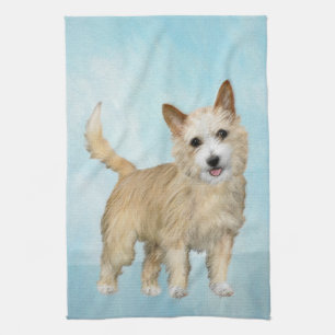 Portugees Podengo Pequeno schilderen - Oorspronkel Theedoek