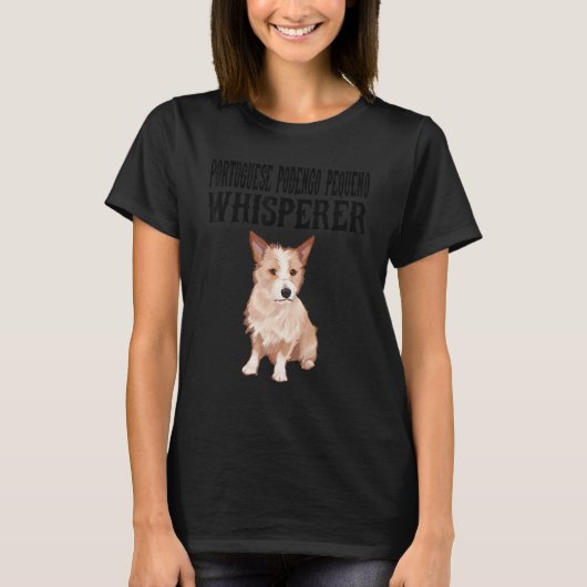 Portugees Podengo Pequeno Wisperer Dog T-shirt (Voorkant)