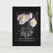 Portugees: Poema de Condolencias Kaart (Voorkant)