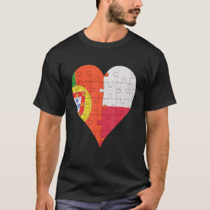 Portugees Pools vlaghart T-shirt