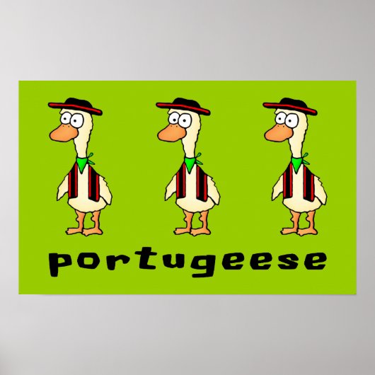 Portugees Poster (Voorkant)