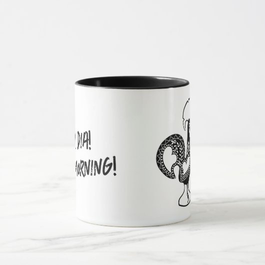 Portugees Rooster Bom dia- Goedemorgen citaat Mok (Midden)