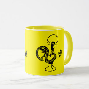 Portugees Rooster Bom dia- Goedemorgen citaat Mok