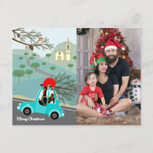 Portugees Rooster Kerstmis feestelijke rit Briefka Briefkaart
