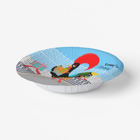 Portugees Rooster Parade Kids Verjaardagsfeest Papieren Kommen (Gebogen)