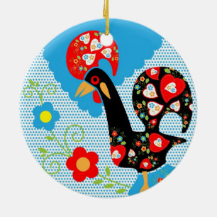Portugees Rooster-symbool voor Portugal Keramisch Ornament
