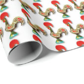 Portugees roosterpakpapier cadeaupapier (Rol Hoek)