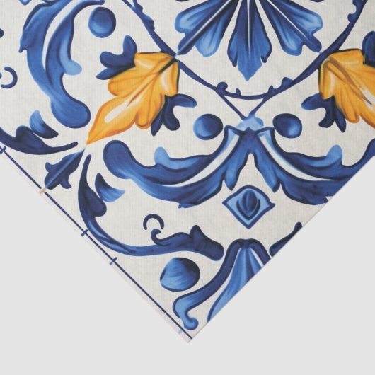 Portugees schattig tegel patroon decoupage tissuepapier (Detail)