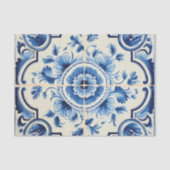 Portugees schattig tegel patroon decoupage tissuepapier (Voorkant)