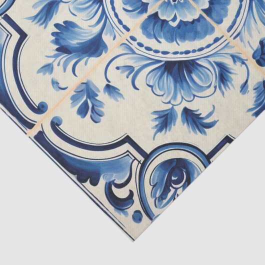 Portugees schattig tegel patroon decoupage tissuepapier (Detail)