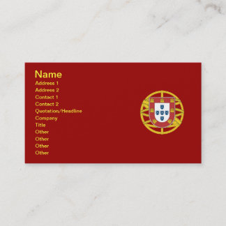 Portugees schild visitekaartje