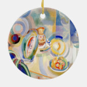Portugees stille leven, R. Delaunay Keramisch Ornament (Achterkant)