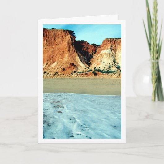 Portugees strandlandschap kaart (Voorkant)