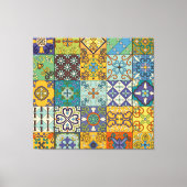 Portugees Talavera Tegel Design Canvas Afdruk (Voorkant)