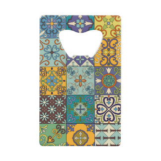 Portugees Talavera Tegel Design Creditkaart Flessenopener