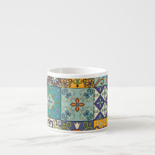 Portugees Talavera Tegel Design Espresso Kop