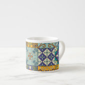 Portugees Talavera Tegel Design Espresso Kop (Voorkant rechts)