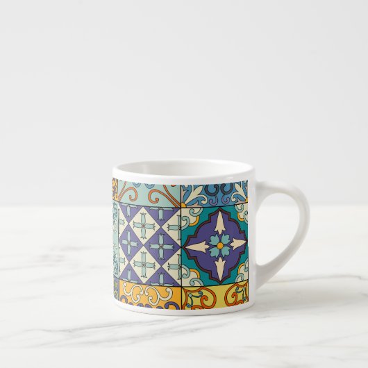 Portugees Talavera Tegel Design Espresso Kop (Rechts)