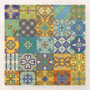 Portugees Talavera Tegel Design Glazen Onderzetter