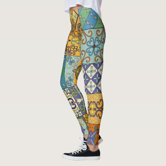 Portugees Talavera Tegel Design Leggings (Links)