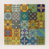 Portugees Talavera Tegel Design Legpuzzel (Horizontaal)