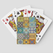Portugees Talavera Tegel Design Pokerkaarten (Achterkant)