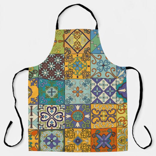 Portugees Talavera Tegel Design Schort (Voorkant)