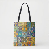 Portugees Talavera Tegel Design Tote Bag (Voorkant)