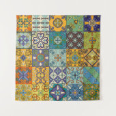 Portugees Talavera Tegel Design Wandkleed (Voorkant (horizontaal))