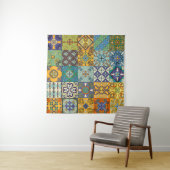 Portugees Talavera Tegel Design Wandkleed (In situ)