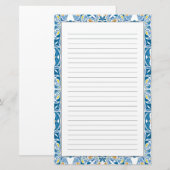 Portugees tapijt briefpapier (Voorkant / Achterkant)