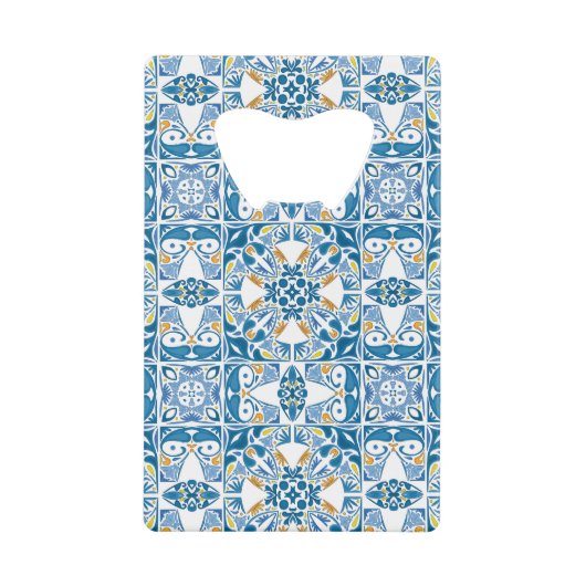 Portugees tapijt creditkaart flessenopener (Voorkant)