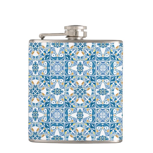 Portugees tapijt heupfles (Voorkant)