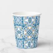 Portugees tapijt papieren bekers (Achterkant)