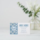 Portugees tapijt visitekaartje (Staand voorkant)