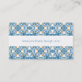 Portugees tapijt visitekaartje (Achterkant)