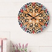 Portugees Tegel Acryl Neutraal Muurklok Grote Klok