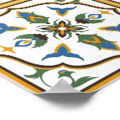 Portugees Tegel Pattern - Azulejos of Portugal Poster (Hoek)