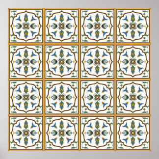 Portugees Tegel Pattern - Azulejos of Portugal Poster