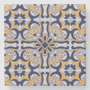 Portugees tegelpatroon stenen onderzetter