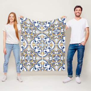 Portugees tegels 1 fleece deken