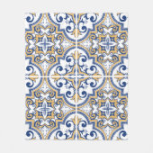 Portugees tegels 1 fleece deken (Voorkant)