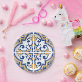 Portugees tegels 1 papieren bordje (Feest)