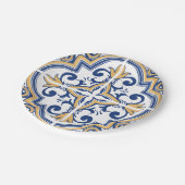 Portugees tegels 1 papieren bordje (Gekanteld)