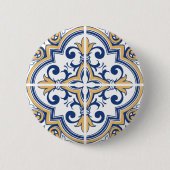 Portugees tegels 1 ronde button 5,7 cm (Voorkant)