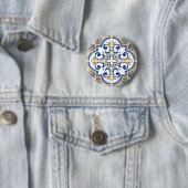 Portugees tegels 1 ronde button 5,7 cm (In situ)