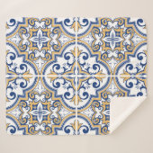 Portugees tegels 1 sherpa deken (Voorkant (horizontaal))