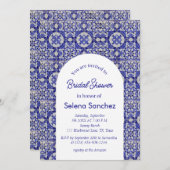 Portugees tegels Arch Waterverf Vrijgezellenfeest Kaart (Voorkant / Achterkant)