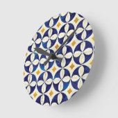 Portugees tegels - Azulejo Pattern Design Ronde Klok (Hoek)
