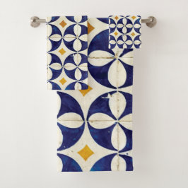 Portugees tegels - Azulejo Pattern-ontwerp Bad Handdoek